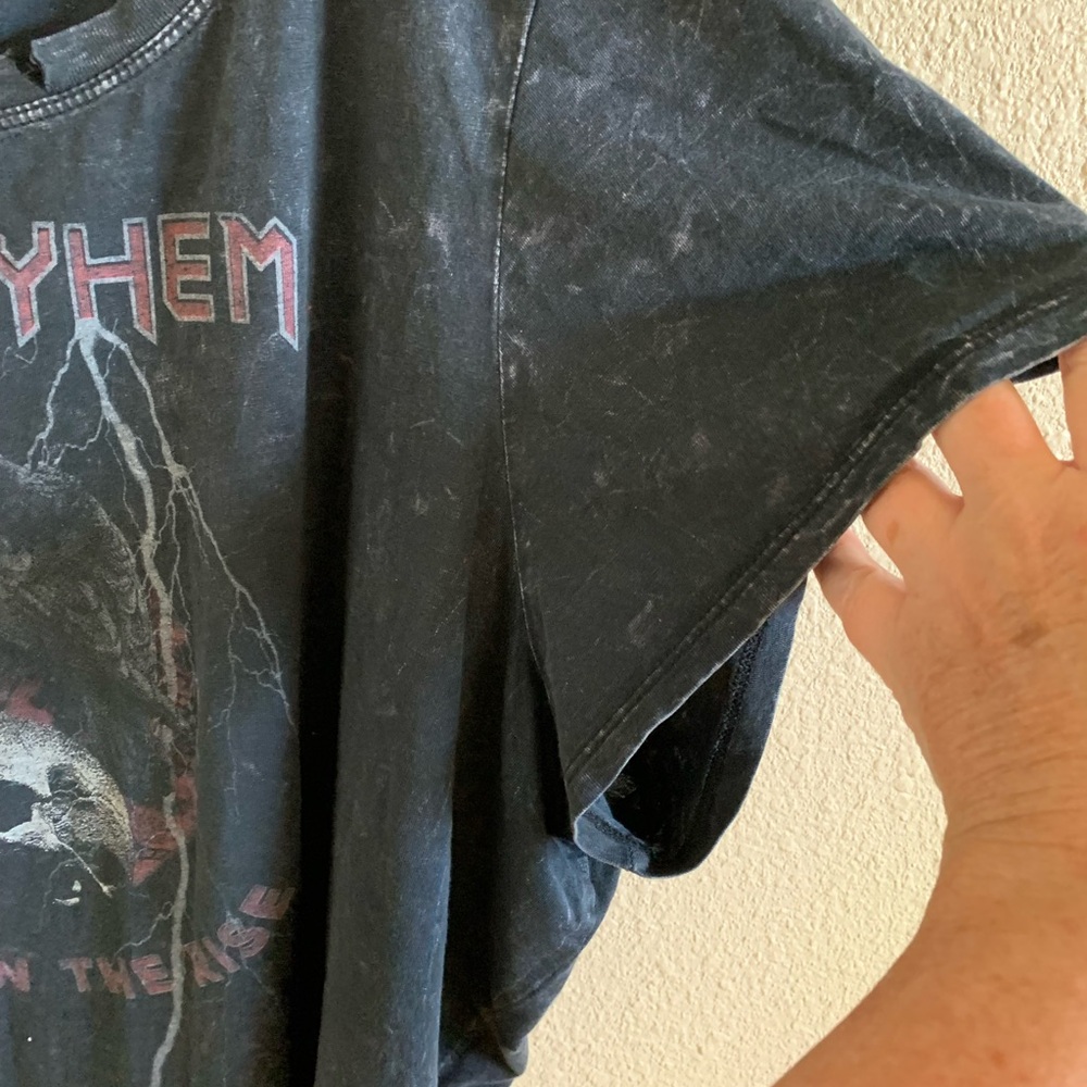 TORRID Girl Mayhem Empire on the Rise Black Mineral Skull T-Shirt 🌴 - Picture 9 of 10